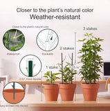 Plant Stakes for Indoor Plants Adjustable to 25" with Trellis & Clips