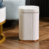 BXFIRS Intelligent Garbage Bin ABS Living Room Bedroom Kitchen Automatic Sensing Storage Trash Cans(D,23 * 23 * 32.5CM)