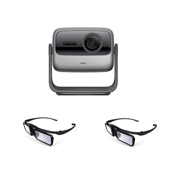 JMGO N1S Ultra 4K Triple Laser Projector with 2* Rechargeable Active 3D Shutter Glasses