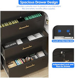 Metal Filing Storage Cabinet with Locking Doors and Adjustable Shelf for Home, Office