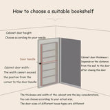 Narrow Wall-Mounted Book Shelf - 10cm Slim Bookcase for Bedroom, Living Room, Nursery - Space-Saving Storage Rack for Books, Decor, and Organizers Behind Doors
