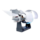 Turbofan Engine Model Kit That Works, 1/24 Scale DIY Assembly 3D Printed Functional Simulation A38X Aircraft Turbofan Engine Model Kit with Variable Speed, Desktop Display for Mechanical Science