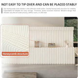 ZLGONRL Paper Room Divider Freestanding Paper Partition Wall Foldable Papers Room Dividers with Shelves Wall Privacy Screens for Office Home