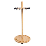 Ussuris Fishing Pole Rod Racks—Floor Stand Bamboo Fishing Gear Equipment Storage Organizer, Easy Installation - Round rods holder