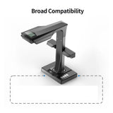 Document Scanners, Book Document Scanner, 24MP Portable Camera, A3 Size, with Smart OCR Led Desk Lamp for Home Office,Portable scanners for documents
