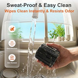 SE7EN Magnetic Ankle Weights for Women & Men | Set of 2 Weights (1 lb Each) | Adjustable Size Silicone Wirst & Leg Weights for Pilates, Yoga, Pool, Gym