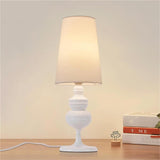 Luescheo Table Lamp with Cloth Shade Bedside Lamp Desk lamp