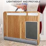 Totnz Lap Desk, Home Office Laptop Desk Fits up to 17 inches with Mouse Pad, Wrist Pad, Tablet