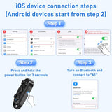 duskeep Bluetooth Camera Remote Shutter with Zoom for iPhone Android, Vlogs