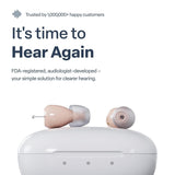 Audien Atom One OTC Hearing Aids - Wireless, Rechargeable, and Comfortable | Clear Sound in a Small, Discreet Design for Seniors & Adults with Hearing Loss
