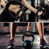 RYMNT Minimal Weight Lifting Gloves,Short Micro Workout Gloves Grip Pads with Full Palm Protection & Extra Grip, BK-XS