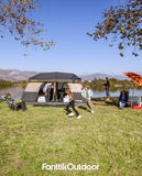 FanttikOutdoor Zeta C10 Pro Max Instant Cabin Tent 10 Person Camping Tent Setup in 60 Seconds with Rainfly & Windproof Portable with Carry Bag for Family Camping & Hiking, Upgraded Ventilation, Khaki