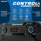 Dolphin BoxParty 1500: High Power 15" Woofer w/Loud & DEEP BASS | Portable Party Bluetooth Speaker with Sound Activated Lights