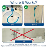 Shower Hose: Slip-On, No-Install Attachment for Shower Cleaning, Babies Rinseroo