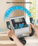Dripex Elliptical Exercise Machine, Hyper-Quiet Magnetic Elliptical Machine for Home, 8-Level Resistance Elliptical Training Machines with 6KG Flywheel, Pulse Sensor & LCD Monitor (Blue)