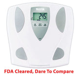 Tanita UM-081 Body Fat & Body Water Monitor Scale - Digital Weight & BMI Analyzer - 330 lb Capacity - 2 User Memory - Guest Mode - Japan Technology