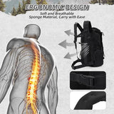 AUMENTAR 35L Military Tactical Backpack for Men, Water Resistant Assault Pack for Women, Black Molle Daypack 3 Day Bug Out Bag Rucksack for Trekking,Camping, Survival, EDC