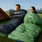QEZER XL Sleeping Bag-600 Fill Power Down Sleeping Bag for Adults, Ultralight Ideal for Backpacking, Camping, Hiking