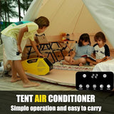 Portable Air Conditioner,Fishing Car,Truck,Outdoor,tent air conditioner for camping,Tent Air Conditiones Outdoor Air Conditioner,portable tent air conditioner,2380 BTU Outdoor Air Conditioner (yellow)