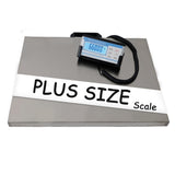 Extra Wide Heavy Duty Scale for Body Weight, 300kg/660 Lb Bariatric Scale w. Wall Mount External Digital Display, for Plus Size Person, Elderly, Doctor Office