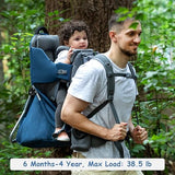 WIPHA Hiking Baby Carrier Backpack, Lightweight Child Carrier, Breathable Mesh Toddler Carrier for Outdoor Adventures, Ergonomic Design, Perfect for Travel, Hiking & Daily Use
