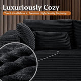 138" Cloud Sectional Couch, Comfort U Shaped Sofa for Living Room