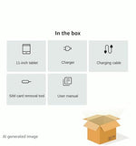Tablet 11 inch Android 15 Tablet, 2025 Latest Update 128GB ROM 16GB RAM, 4G LTE Tableta