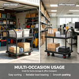 Push Cart Dolly Platform Truck Hand Truck Duty Flatbed
