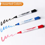 VIZ-PRO Dry Erase Board/Whiteboard, 96 x 48 Inches, Wall Mounted Board for School Office and Home, with 12-Count Markers