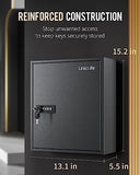 60 Position Key Cabinet Steel Security Storage Box with Combination & Key Lock, Resettable, Digital