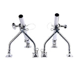 (Pair of) Marine Grade Stainless Steel Fishing Outrigger Rod Holder Mirror Polish Adjustable Pole Boat Hardware(Small-a Pair)