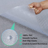 Office Chair Mat for Low Pile Carpet with Lip, Heavy Duty Floor Mats PVC Carpet Protector for Home Office