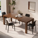 Mobili Fiver, Iacopo Extendable Dining Table, 55.1(86.6) x35.4 in, Walnut