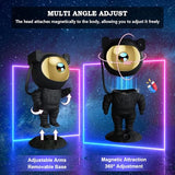 Astronaut Star Galaxy Projector - ASTRAEA Space Starry Night Light Nebula Ceiling Projection Lamp with Timer and Remote for Kids Adults Bedroom
