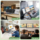 Blackview DCM8 Triple Laptop Screen Extender,15.6" 1080P FHD IPS Portable External Screen