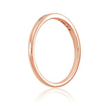 Oseew Custom gold Lab Grown Diamond Wedding Band For womens Stackable Bands and Wedding Rings Eternity Band Ring for women (rose gold)