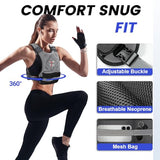 VBSD Adjustable Weighted Vest for Women Men 11-20LB Vest with 6 Ironsand Weights Body Weight Vest with Reflective Strip, Grey
