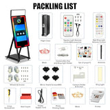 Magic Mirror Photo Booth 40" with Printer,22'' Interactive Touch Screen