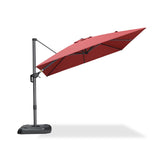 PURPLE LEAF Patio Outdoor Umbrella 9' x 9' Square All-Weather Terra