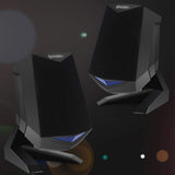 QERTYHKK Computer Speakers Multimedia Small Desktop Speaker with Stereo Sound for Laptops or TV, Black