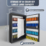 Key Cabinets, Key Organizer Box(64 Keys),Key Cabinet Wall Mount