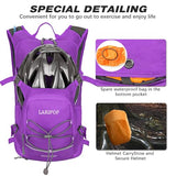 LARIPOP 18L Hydration Backpack with 2L BPA-Free Leak-Proof Water Bladder, Lightweight Breathable Reflective Daypack for Hiking Cycling MTB Trail Running Camping Men Women