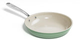 Redchef Nonstick Frying Pan Skillet, Ceramic Non-Stick Saute Pans, 9.5 inch Cooking Fry Pan with Stay Cool Handle (Green)