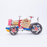 MechPuConToy Flame Eater Vacuum Engine Stirling Wheel Tractor Model Educational Mechanical Vehicle Artwork