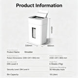Automatic Manual Dual Mode Paper Shredder 100 Sheets Office Document Shredder