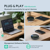 Sp92 Conference Speaker and Microphone Teams Certified Mic with Al Noise Cancelling 20H Call Time USB Speakerphone