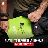 WOLF TACTICAL Weight Vest Plates - 5.75/8.75/14.5/19.75LB Pairs - WODs, Strength Training, Running, Heavy Workouts