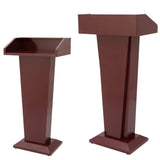 Iron Lectern Podium Stand - Modern Hotel Reception Information Desk for School Training & Lectures. Welcome Paint, Sturdy & Stylish Lecture Table