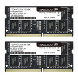 Elite DDR4 16GB Kit (2 x 8GB) 3200MHz PC4-25600 CL22 Unbuffered Non-ECC 1.2V SODIMM 260-Pin Laptop Notebook PC Computer Memory Module Ram