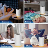 Jafanda Air Purifiers for Home Bedroom Coverage 450 sqft, 23 dB Air Cleaner with Brushless Motor, Effectively Remove Pollen Dust, Night Light, White